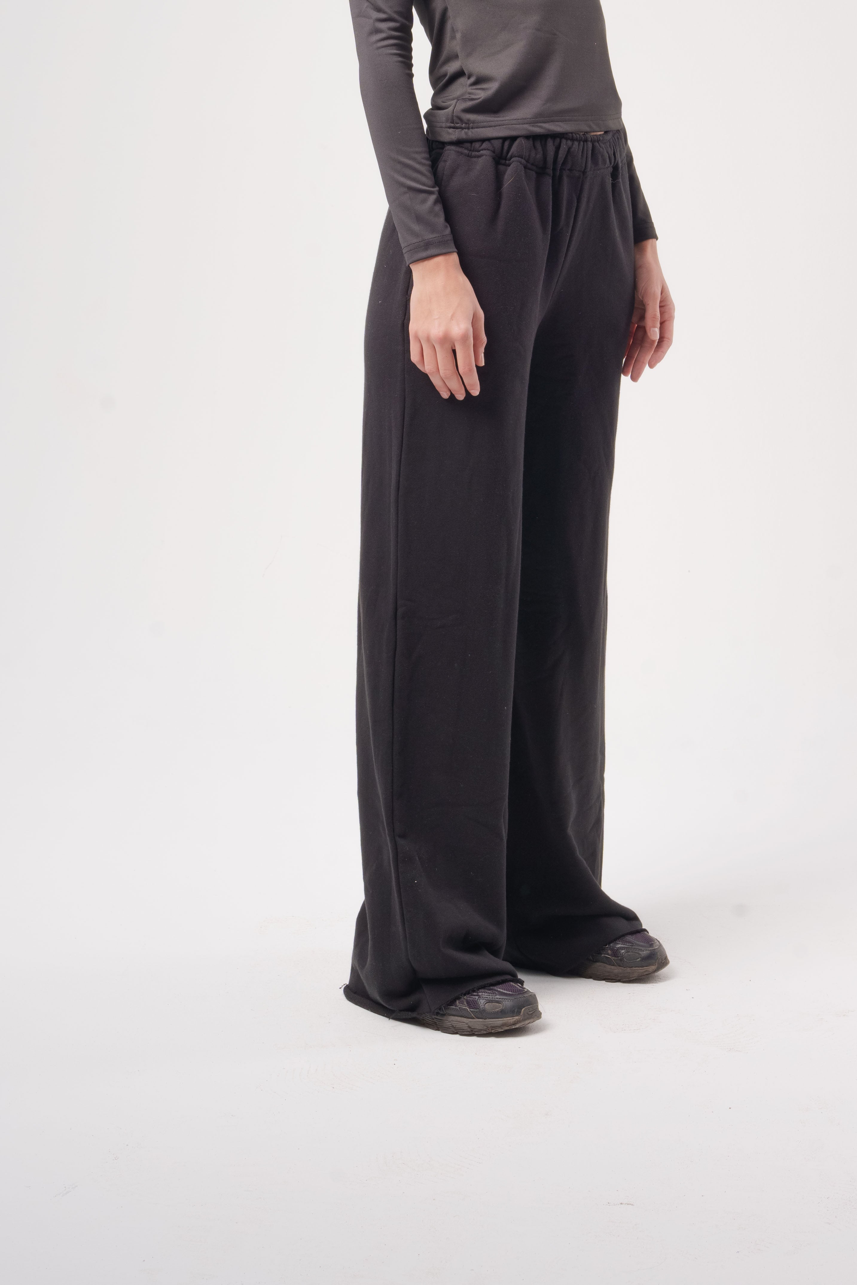 Wide-Leg Sweatpants