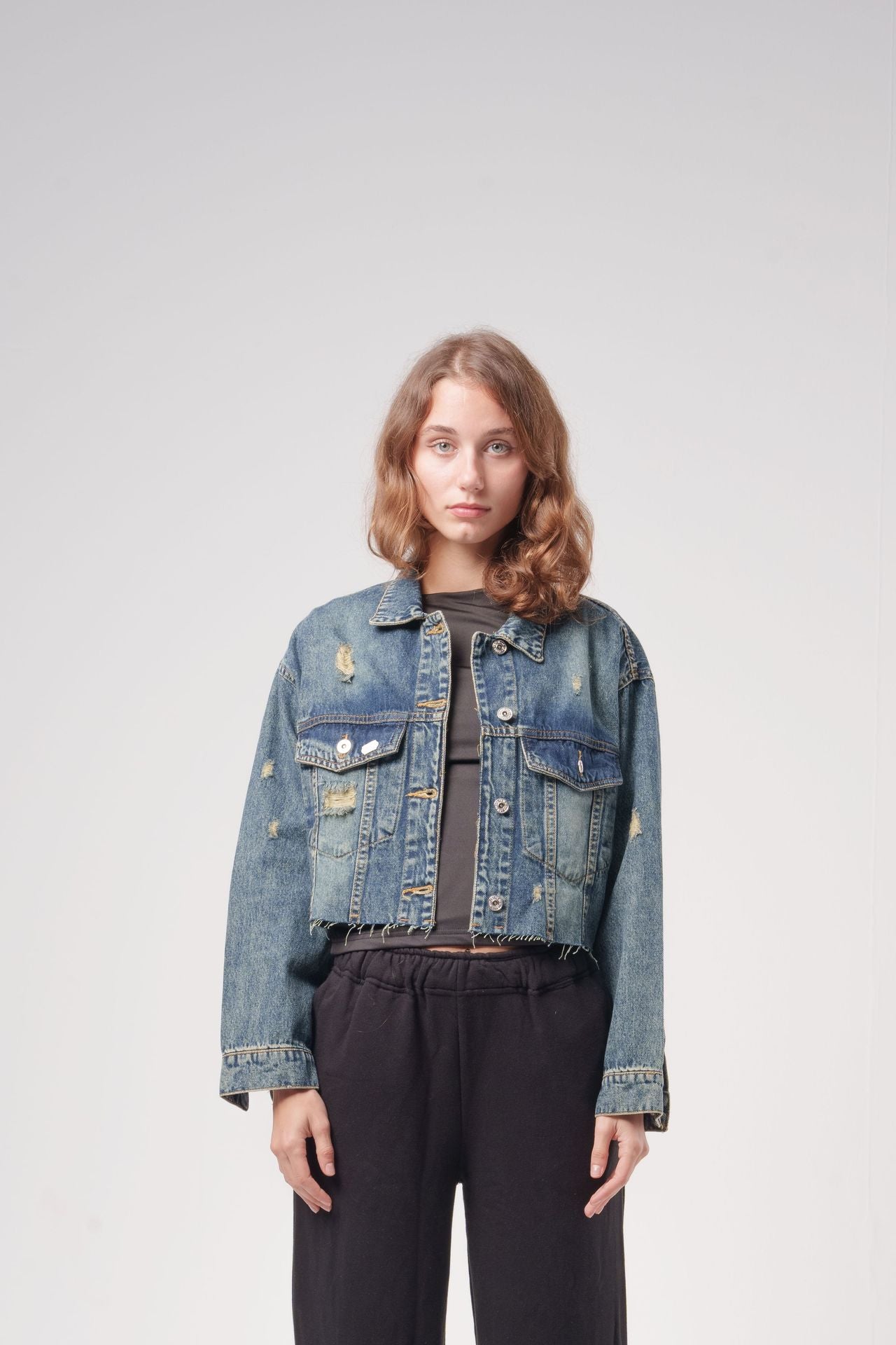 Cropped Denim Jacket