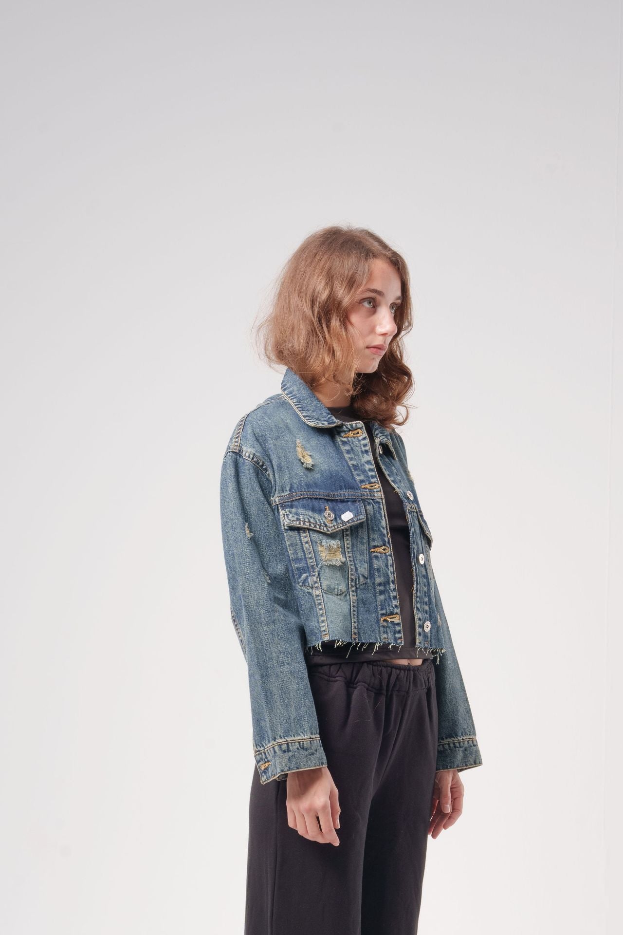 Cropped Denim Jacket