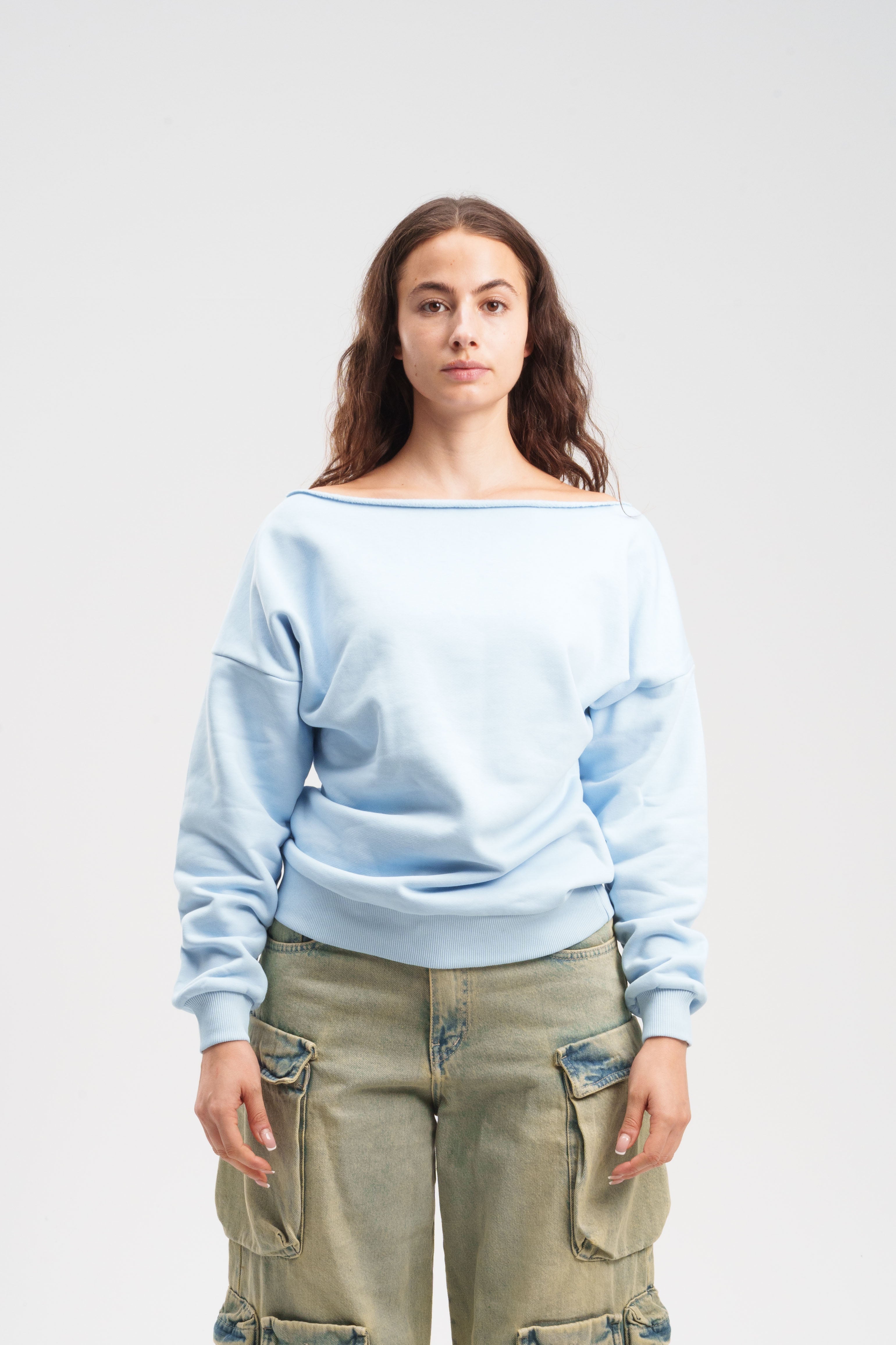 Off-Shoulder Sweatshirt