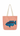 Striped Tote Bag-Fish Print