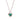 Crystal Emerald Heart Necklace