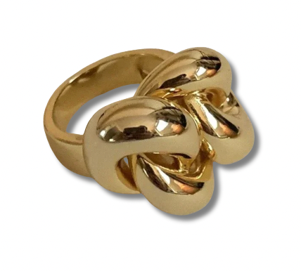 Chunky Double Dome Ring - Stainless Steel