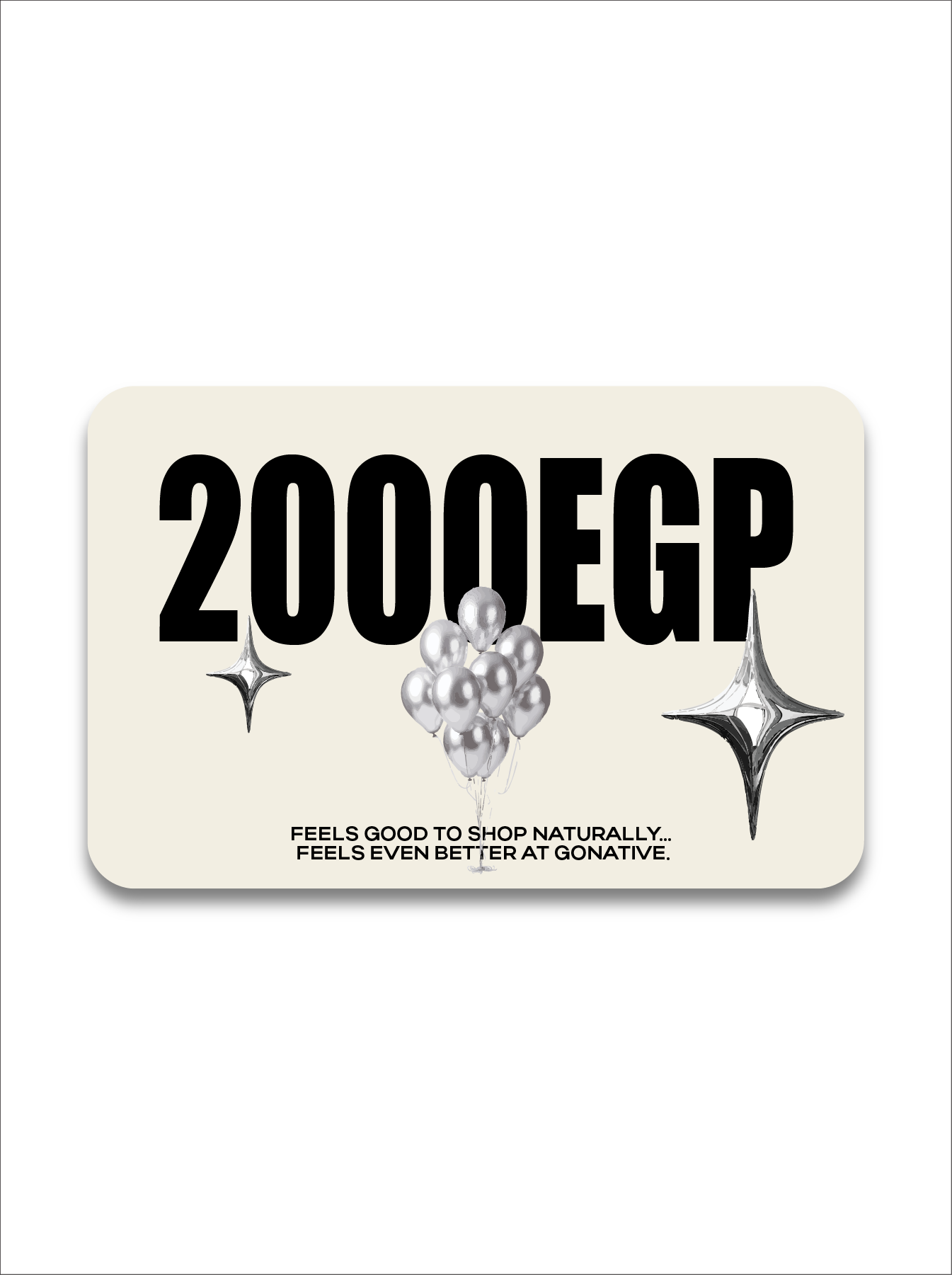 Go Native Birthday Gift Card 2000 EGP
